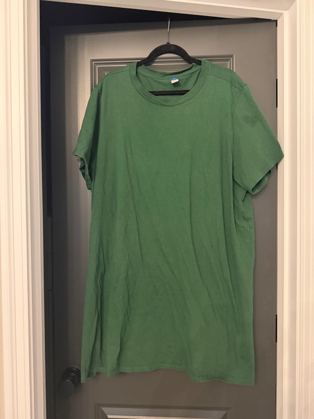 Old Navy Classic Green Women’s Crew Neck T-Shirt Dress